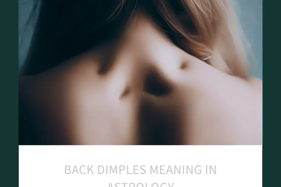 back dimples meaning in astrology